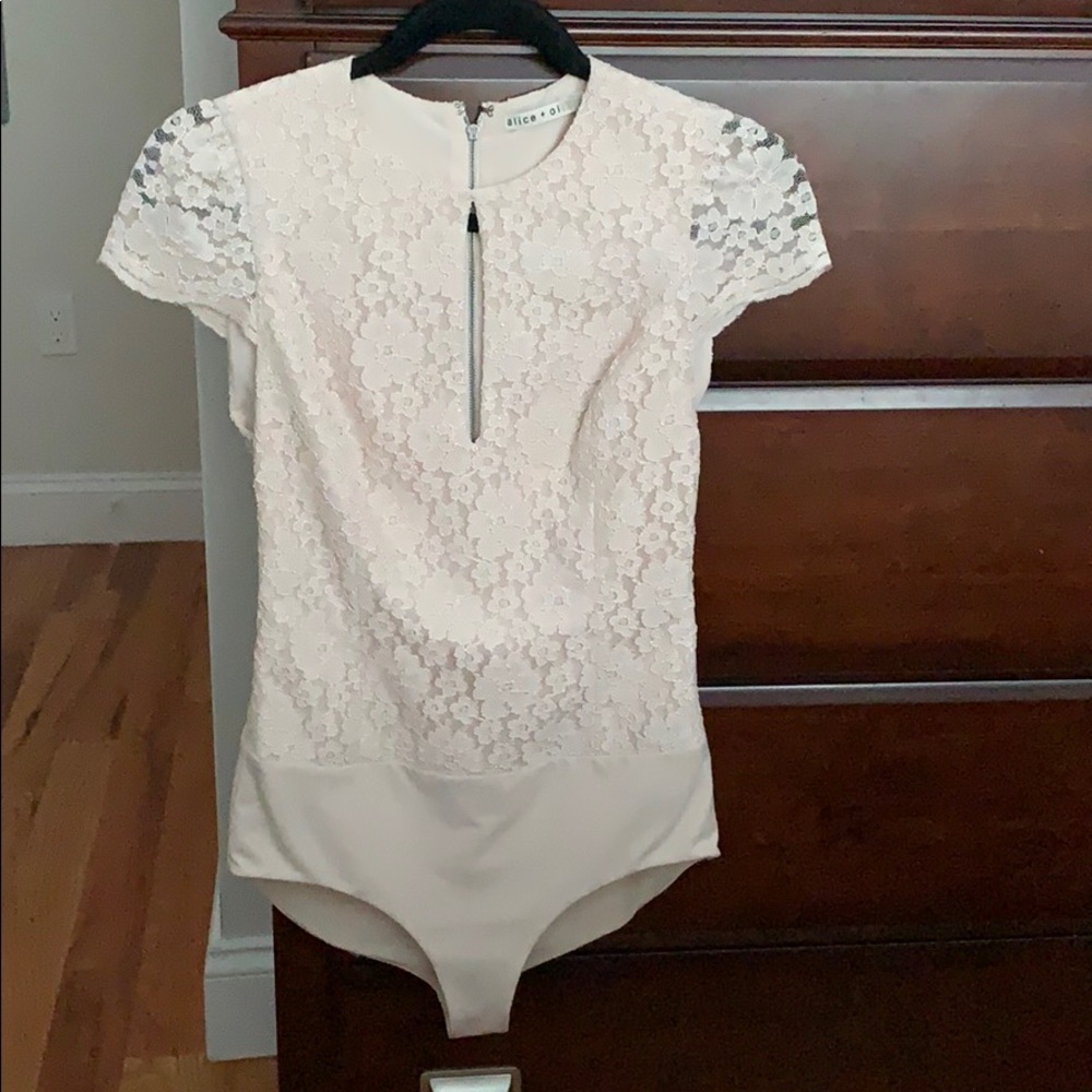 Alice and Olivia lace bodysuit